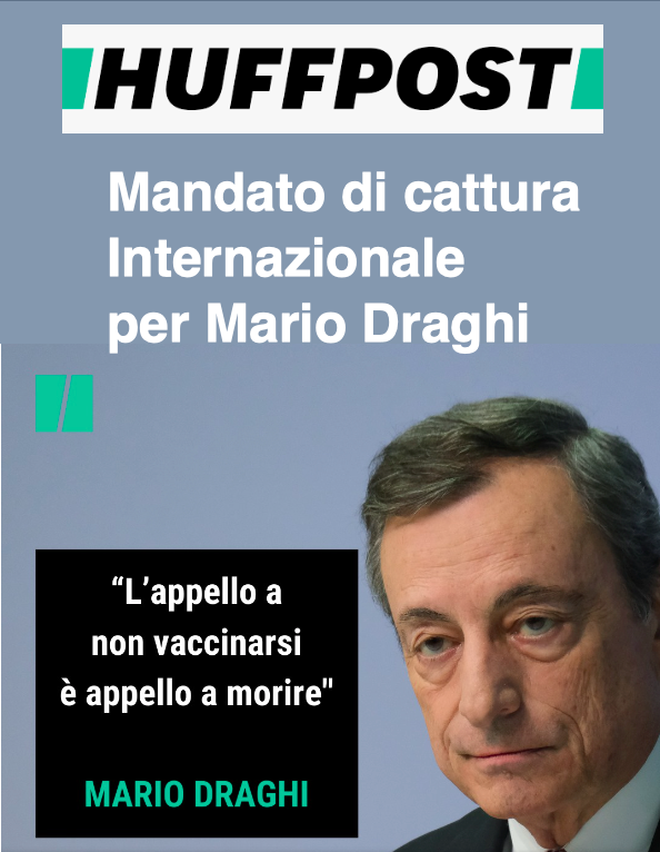 Mario Draghi criminale internazionale