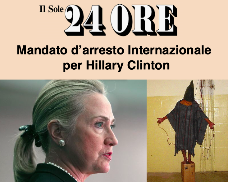 Hillary Clinton criminale internazionale