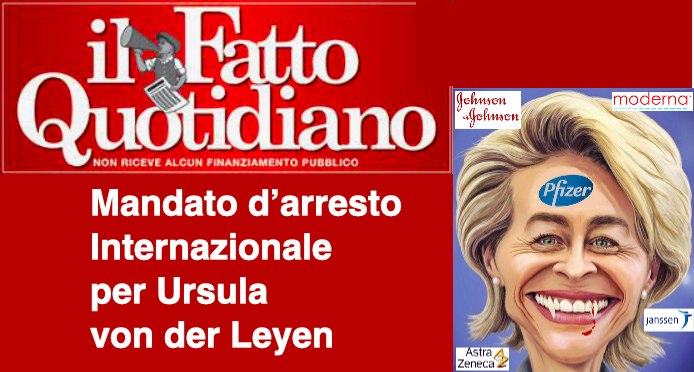 Ursula von der Leyen criminale internazionale